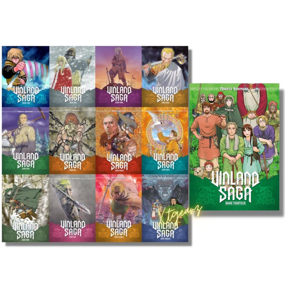Vinland Saga Volume 1-13 Complete Manga English Hardcover Set | eBay