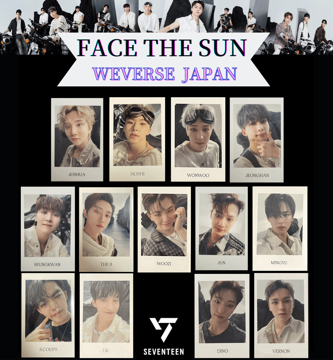 SEVENTEEN Photo Card 4th Album Face the Sun Weverse Japan Limited
