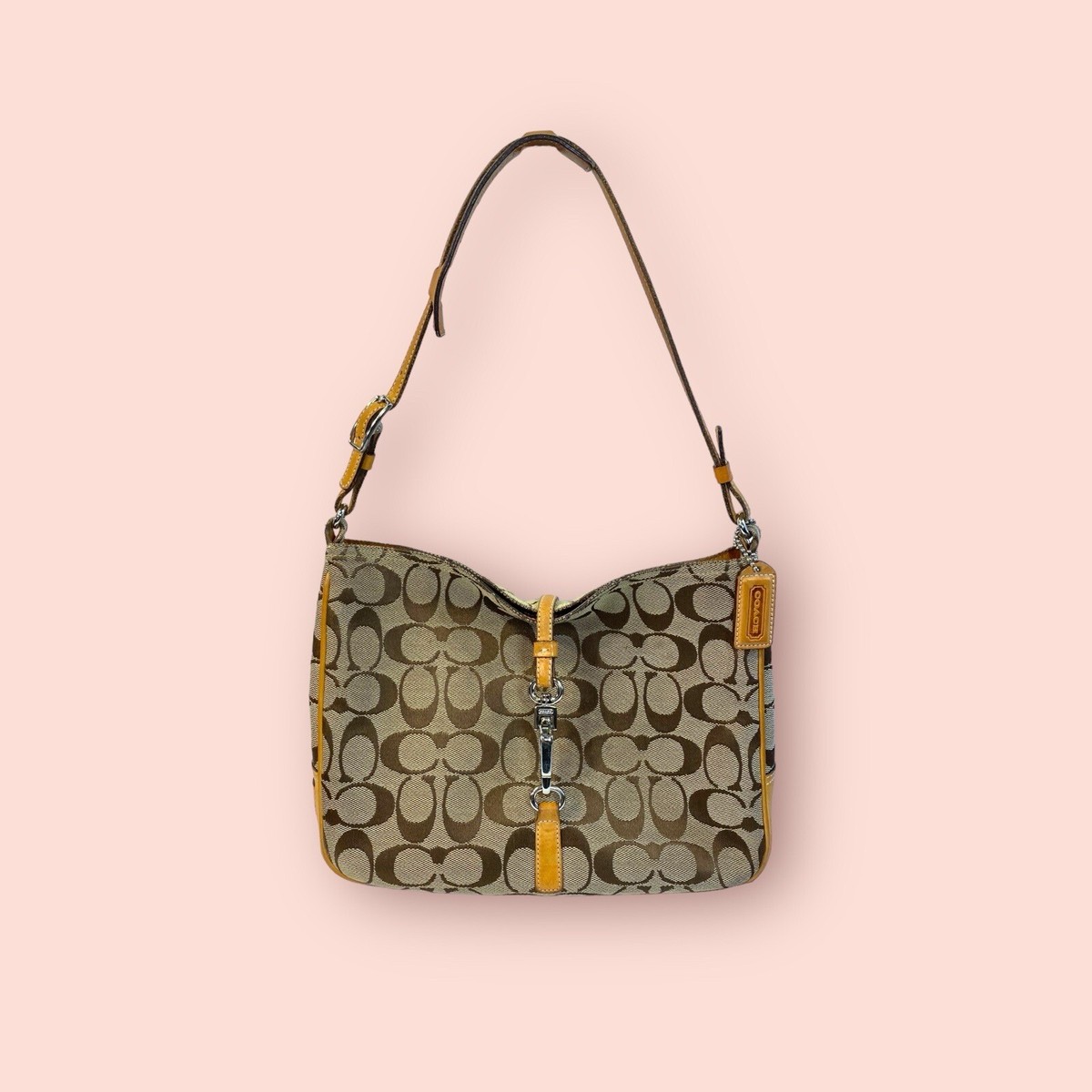 COACH Vintage Y2K Hampton Signature Luxury Designer Shoulder