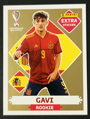 PANINI Extra Sticker Qatar 2022 #D17 GAVI SPAIN ROOKIE RC