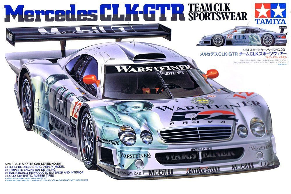Tamiya 1/24 Mercedes-Benz CLK-GTR Team CLK Sportswear model kit