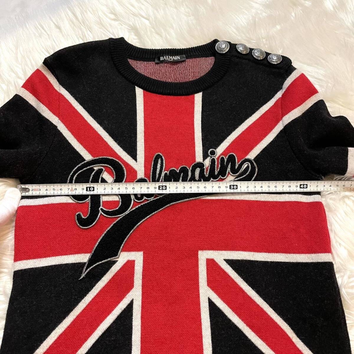 Published in Lookbook Balmain HOMME Union Jack Emblem Button Knit