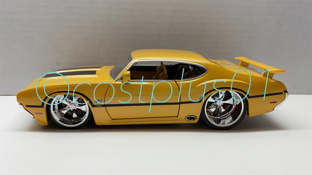 JADA BTM 1970 OLDSMOBILE 442 YELLOW 1:24 | eBay