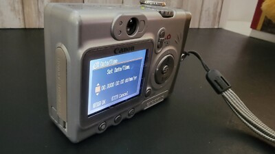 Canon PowerShot A520 Digital Camera Silver with Strap UNTESTED FOR