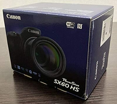 Canon PowerShot SX60 HS Black Digital Camera 16.8MP 65x zoom Wi-Fi
