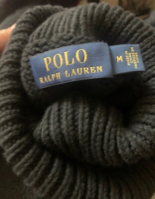 Polo Ralph Lauren P Wing Stadium turtle neck sweater Size Medium