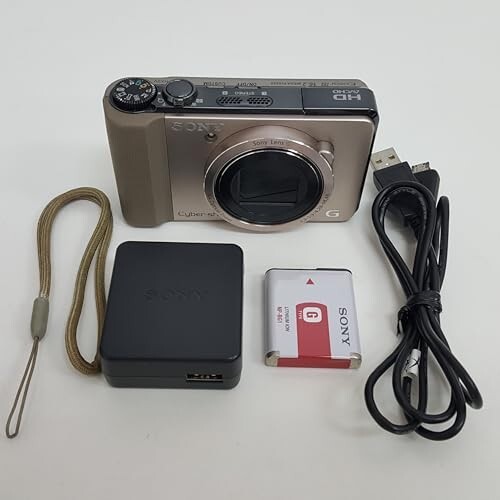 Sony Digital Camera DSC-HX9V Cyber Shot Gold 16x 16.2 MP Digital