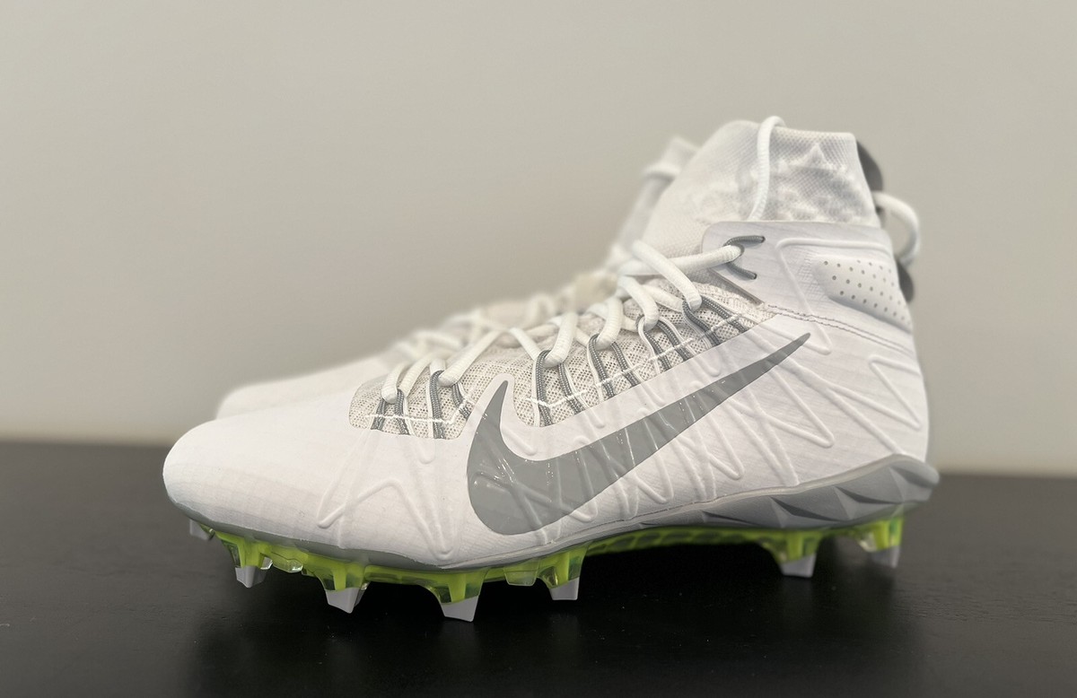 Nike Alpha Huarache 7 Elite LAX White Lacrosse Cleats CJ0224-103