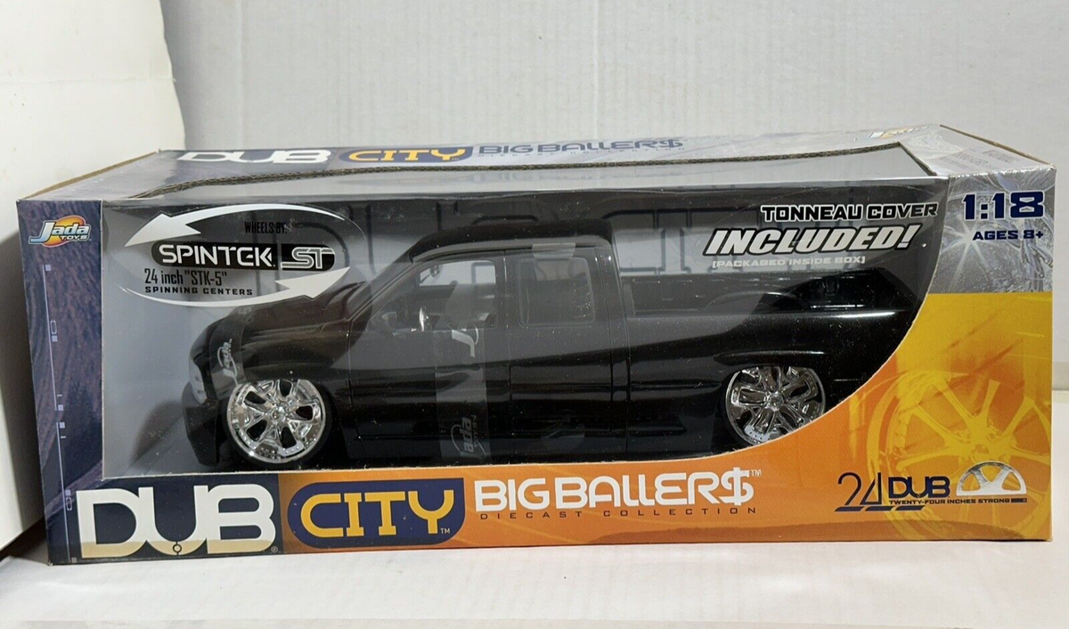 JADA DUB CITY 2002 CHEVROLET SILVERADO BLACK 1:18 DIECAST MODEL | eBay