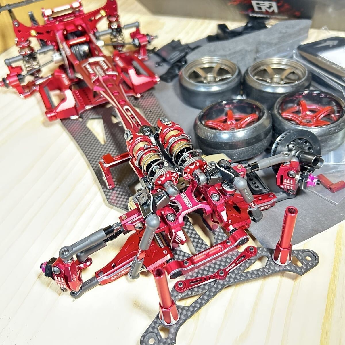 Overdose GALM Red Ver2 Drift RC Chassis Trunks Range Full Option