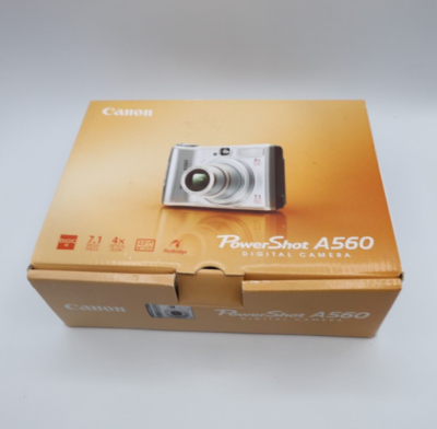 Canon PowerShot A560 BOX ONLY with new AV Cable AVC-DC3, CD-ROM