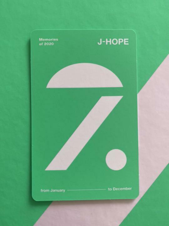 BTS MEMORIES 2020 DVD PHOTO CARD select RM JIN J-HOPE SUGA JIMIN V