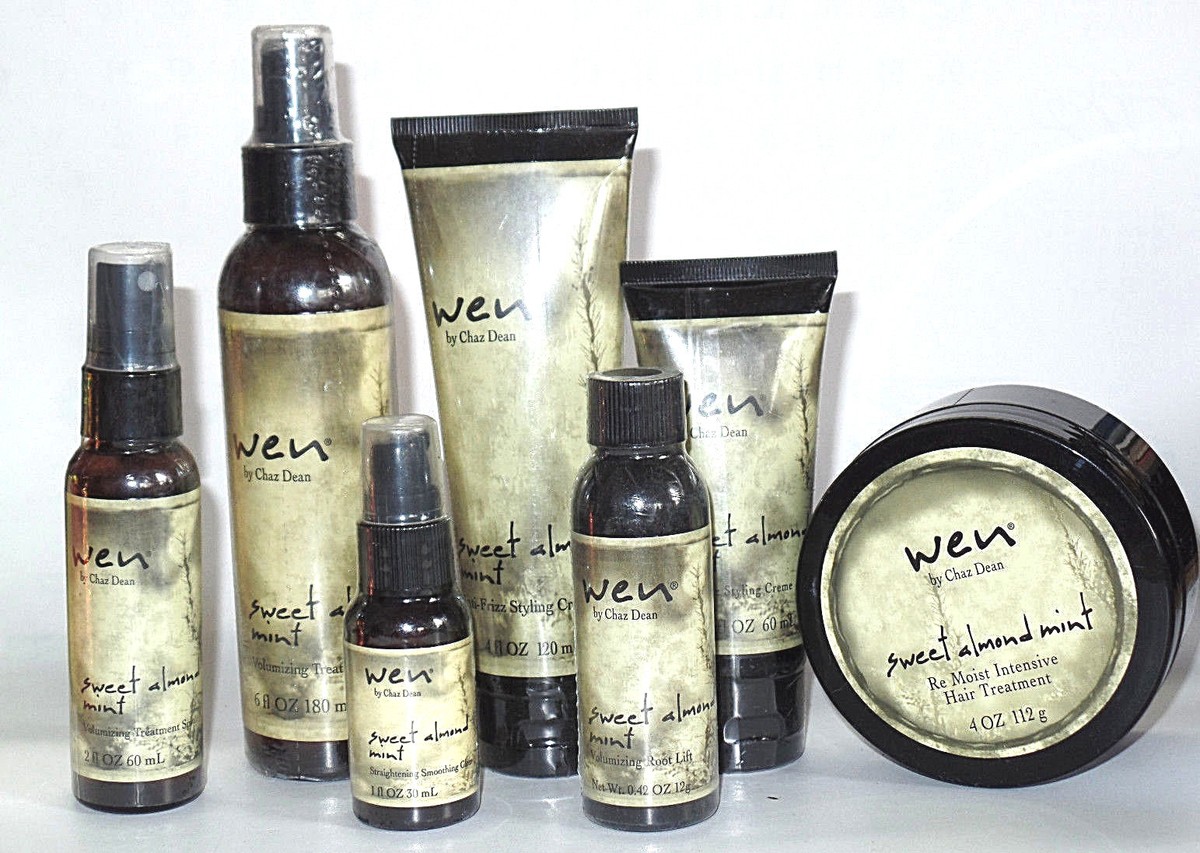WEN By Chaz Dean Full Hair Treatment Kit 8 Piece Set With Travel