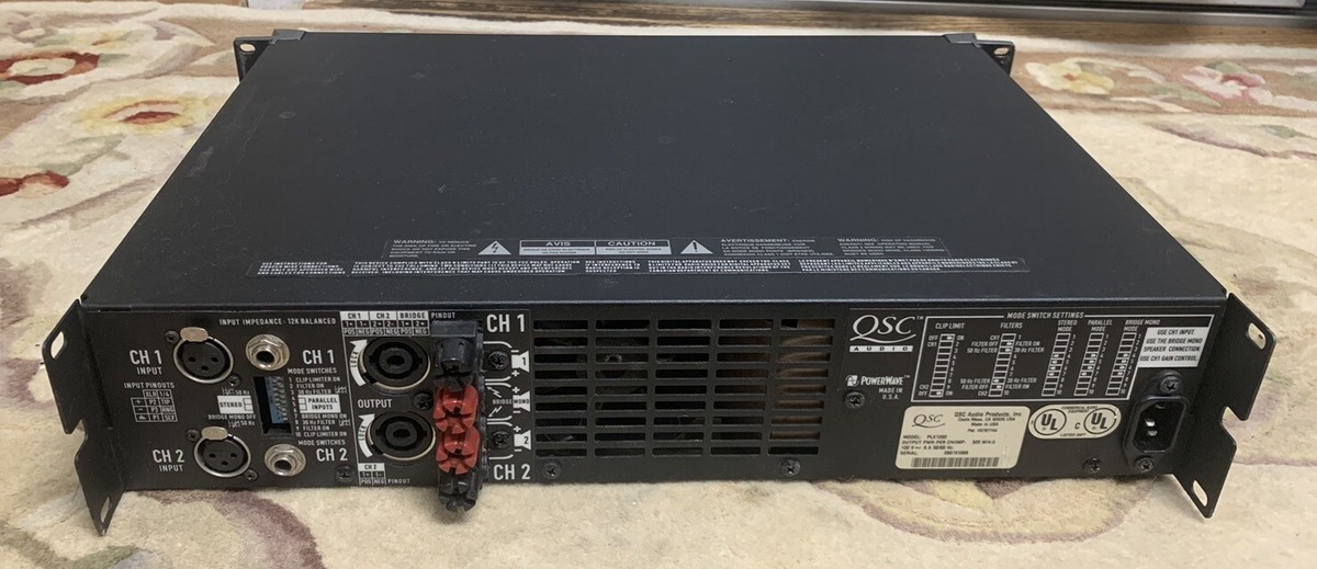 QSC PLX1202 Pro 1200 Watt Power Amp Amplifier 2 Channel for sale