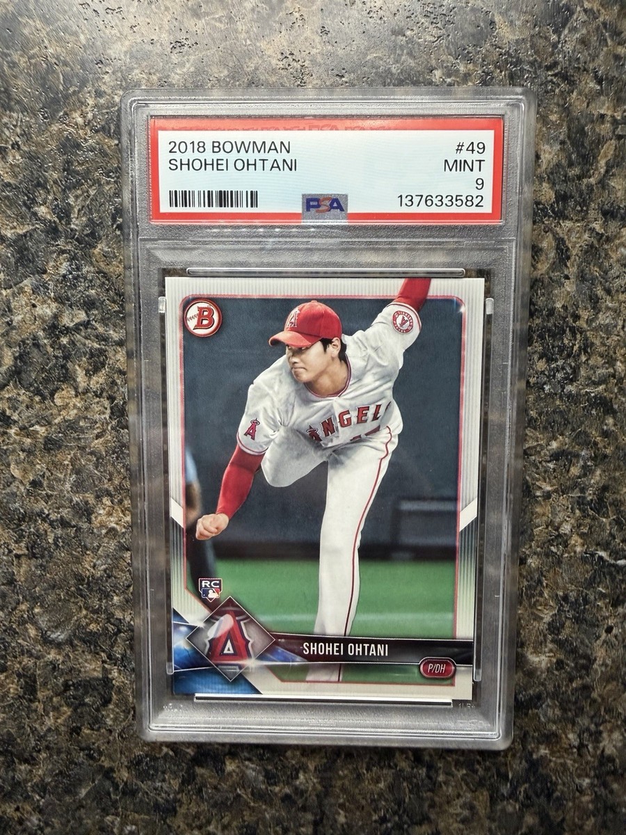 Shohei Ohtani 2018 Bowman #49 Rookie Card PSA 9 MINT Iconic Rookie