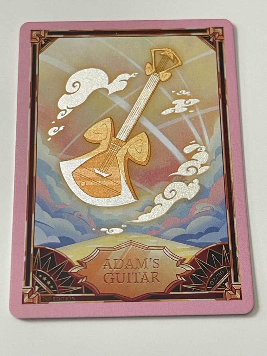 Hazbin Hotel Trading Card PINK FOIL ADAMS GUITAR 02/50 Second 2nd
