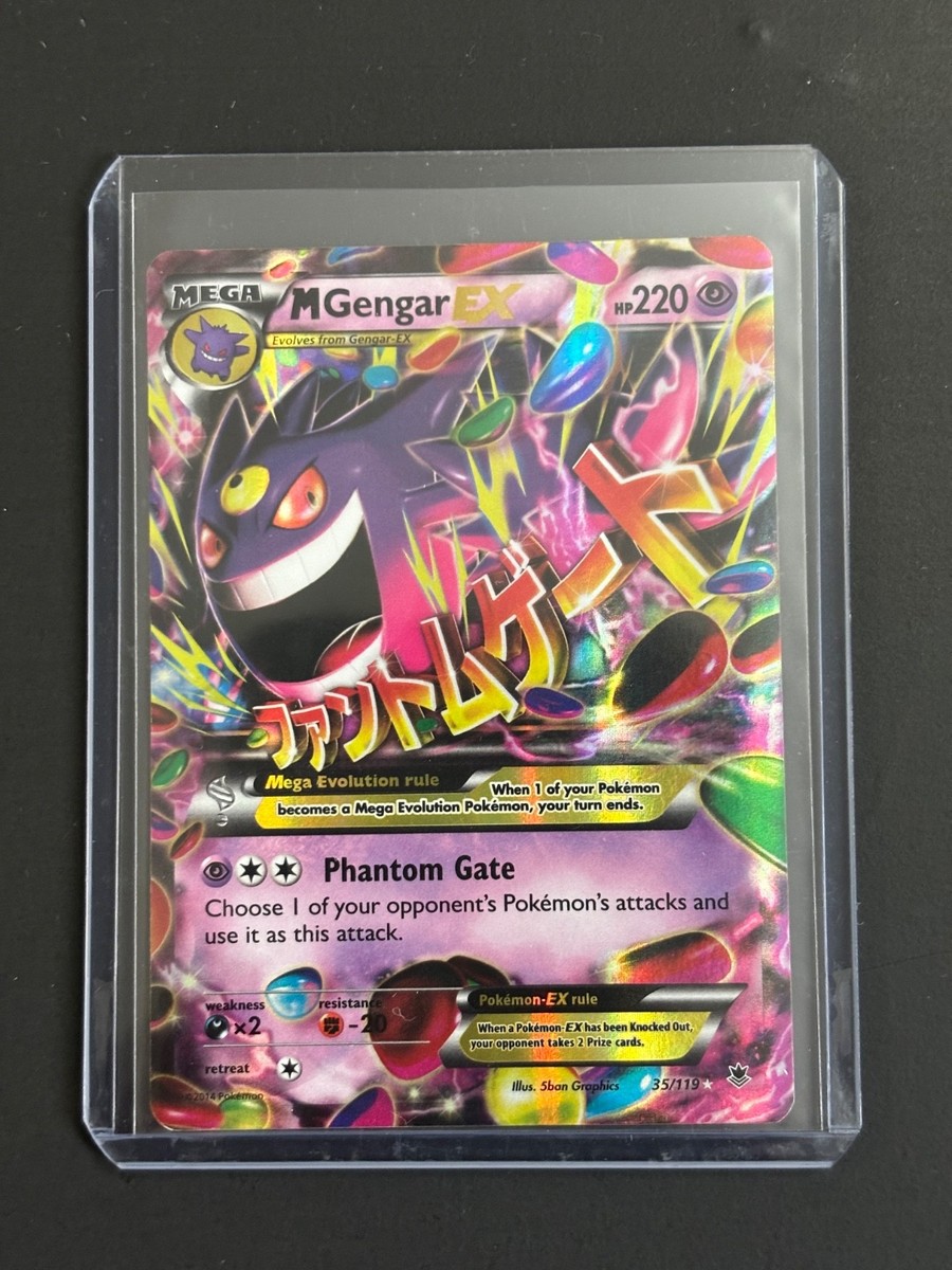 Pokemon 2014 XY Phantom Forces Mega Gengar EX 35/119 Lightly