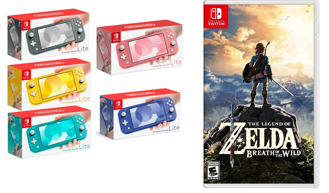 🏹 NEW Nintendo Switch Lite 32GB PICK YOUR COLOR + Zelda Breath of