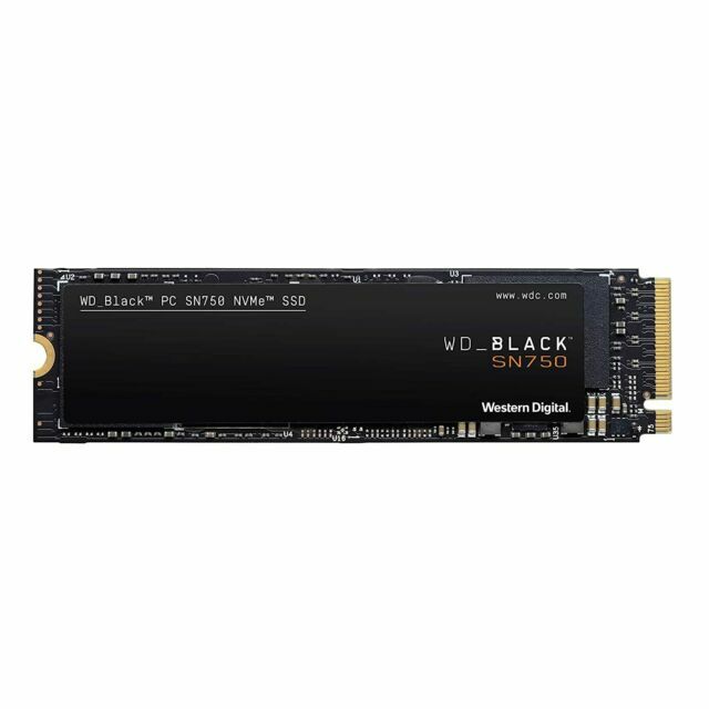 WD 500gb Black Sn750 NVMe M.2 Internal Solid State Drive SSD for