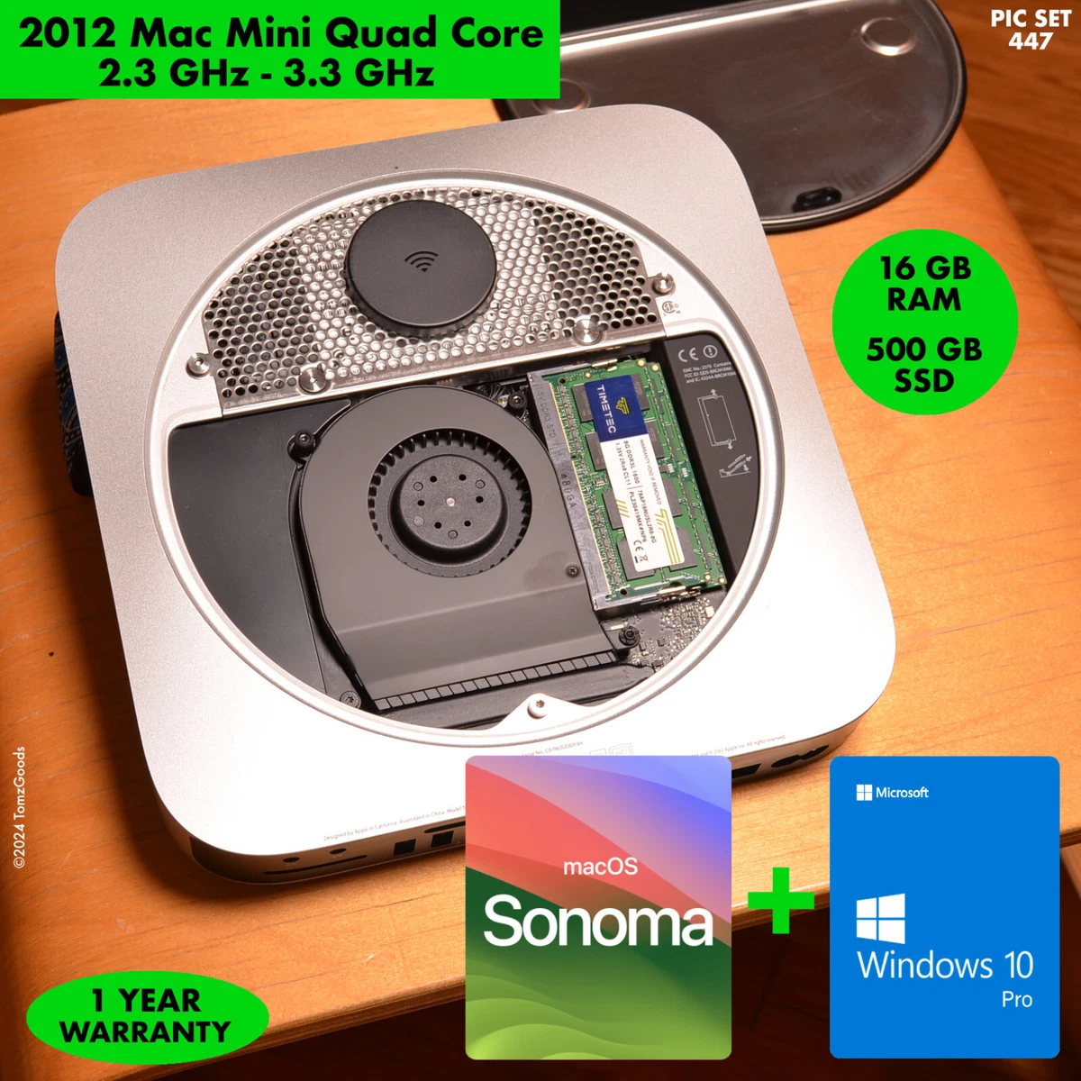 Mac mini (Late 2012) SSD:500GB メモリ:16GB Installing Mac Mini