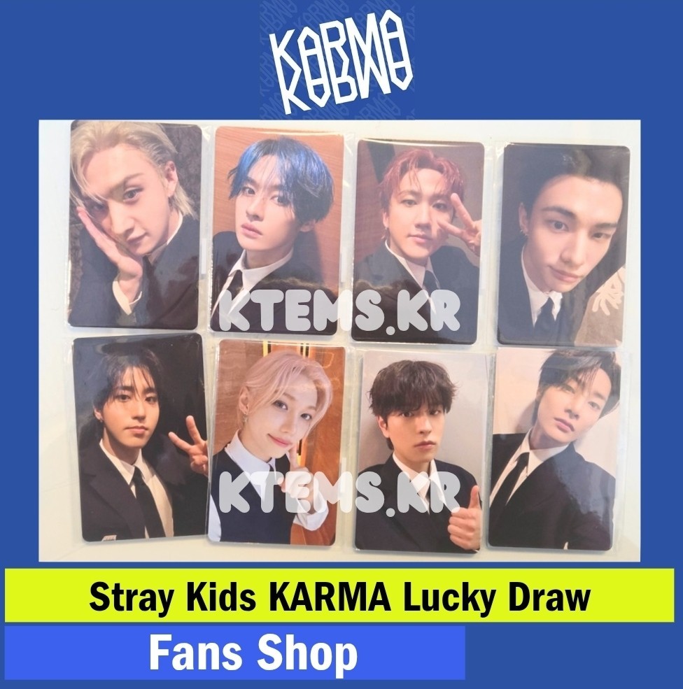 oh hand] Stray Kids KARMA Fans shop lucky draw photocard accordion