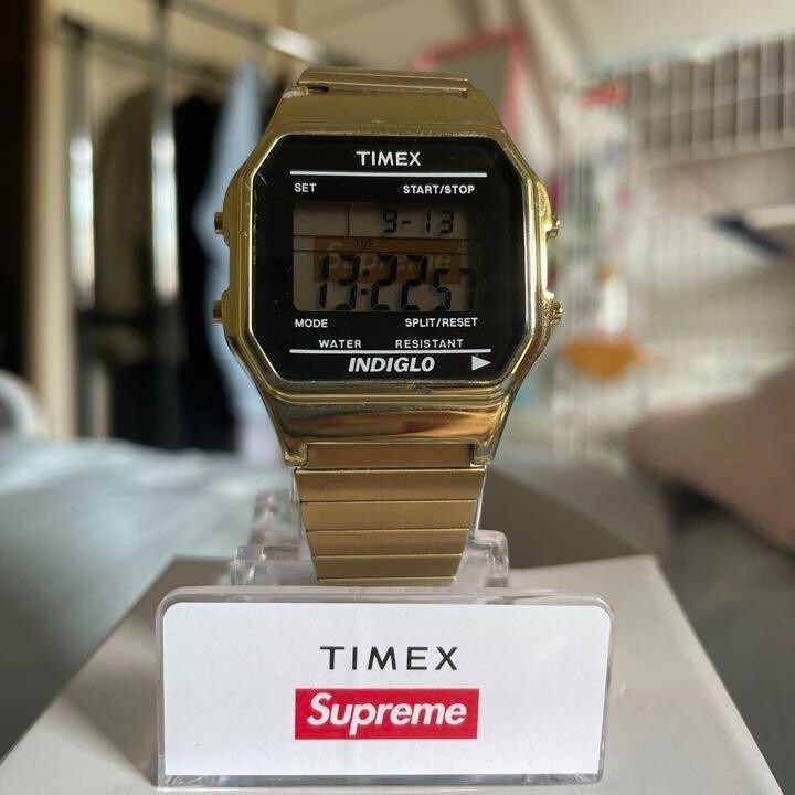 Mint Timex Supreme Gold Metal watch FW19 Rare WATCH from Japan | eBay