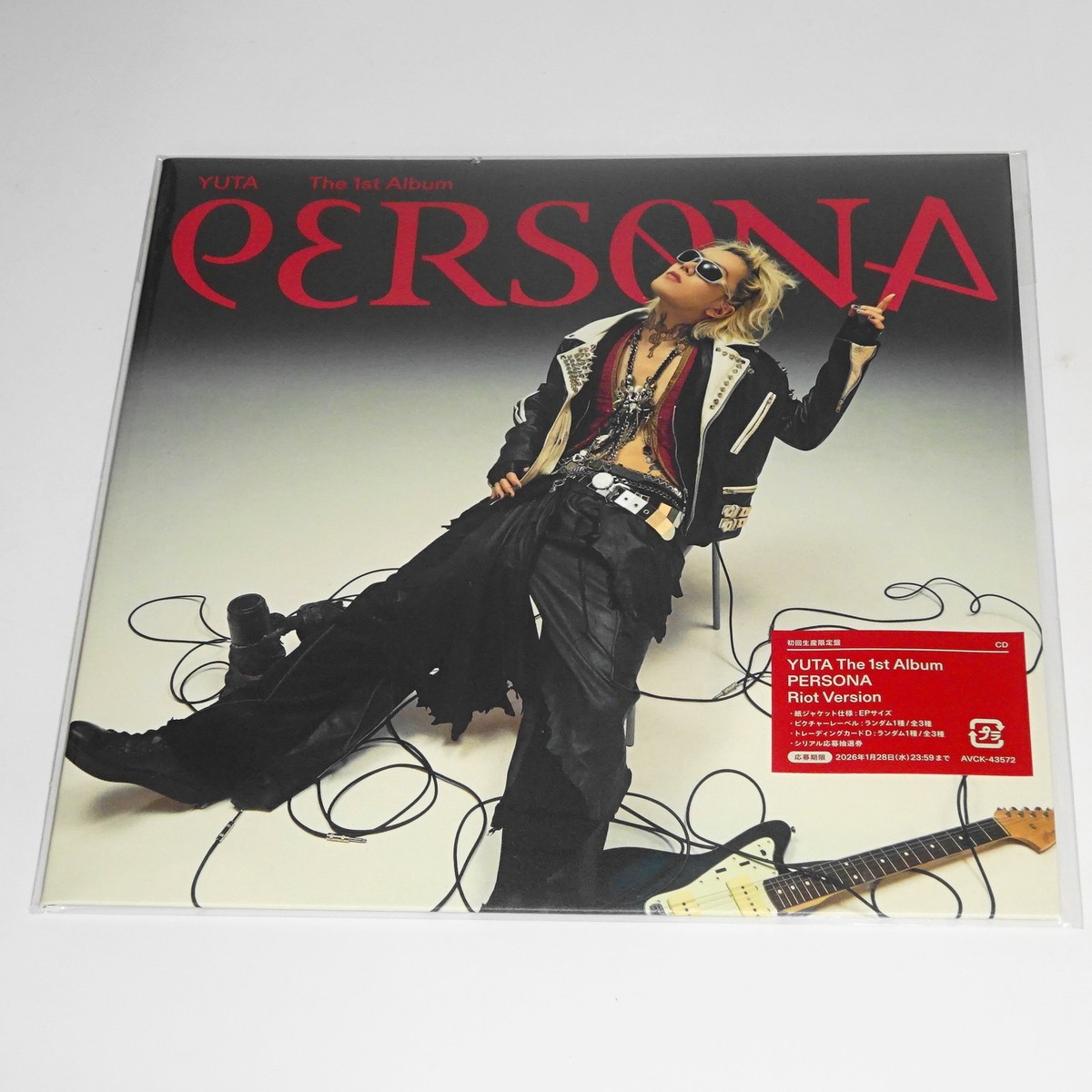 YUTA PERSONA (Riot Version) JAPAN CD+PHOTOCARD First Limited