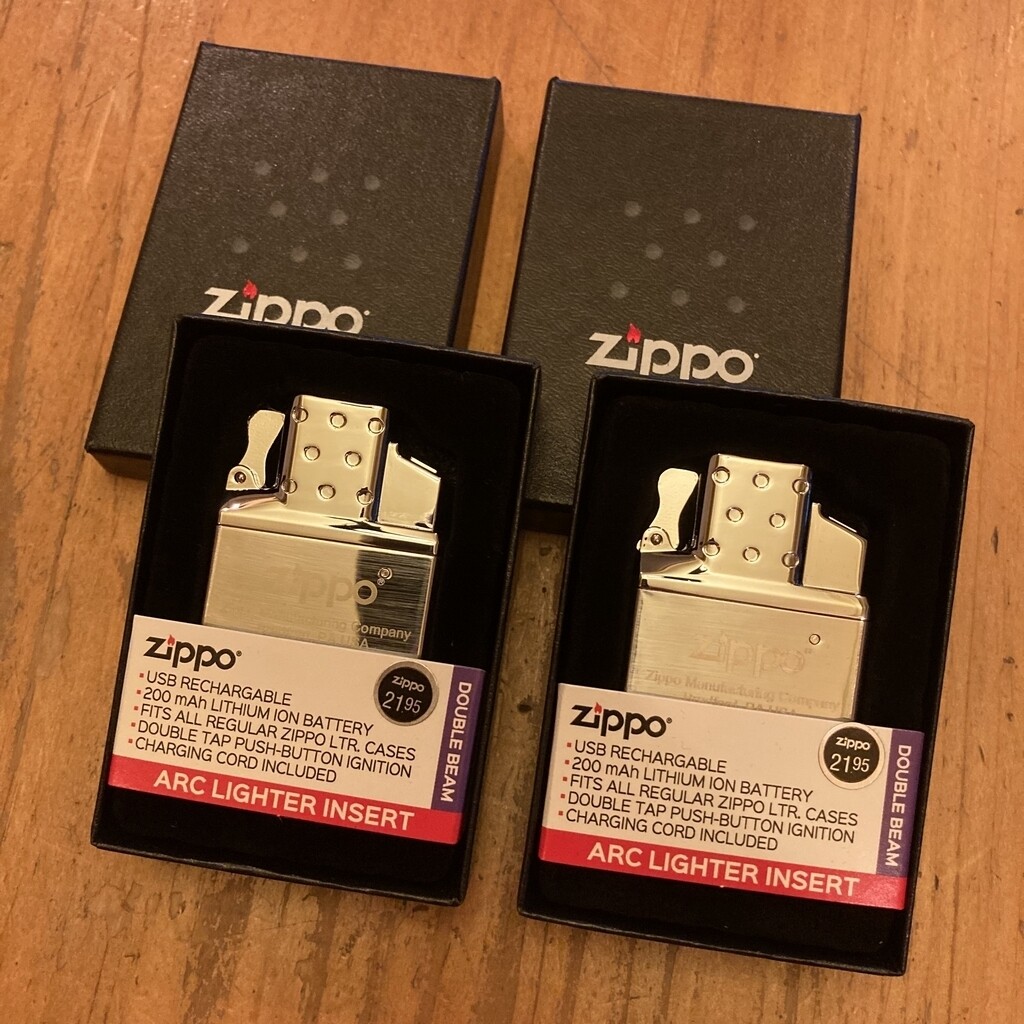2 Pack) ZIPPO Rechargeable Arc Lighter Insert Windproof Double