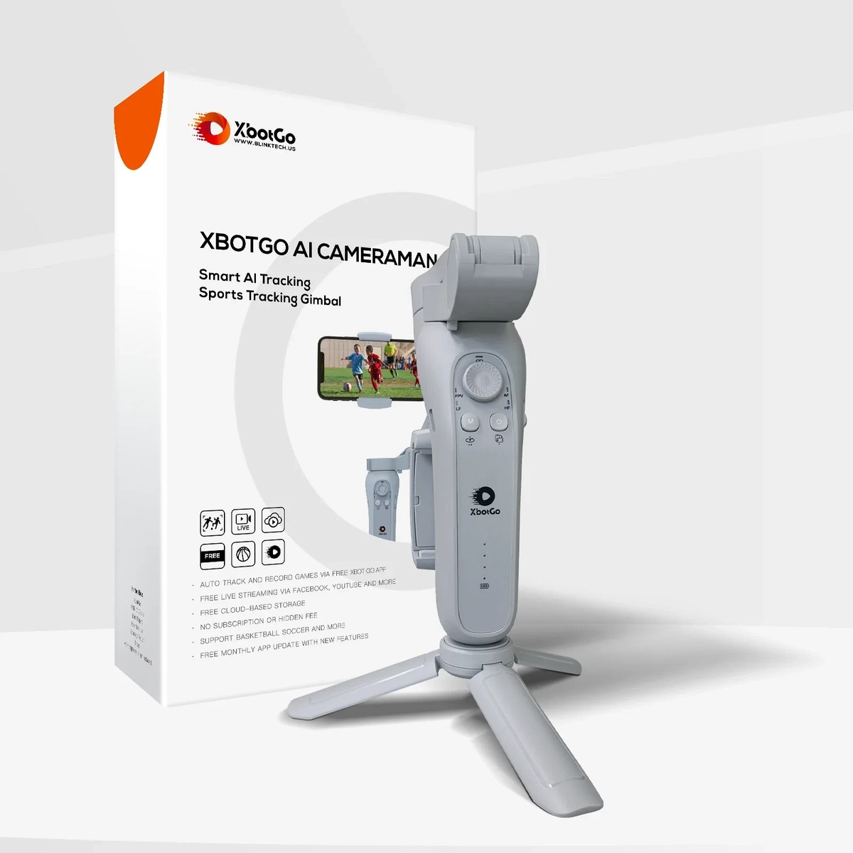 XbotGo AI Sports Gimbal –Auto-Tracking with Player Tracking for