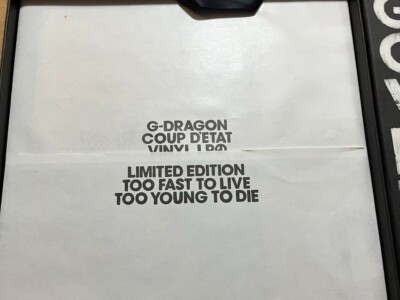 G-DRAGON COUP D'ETAT Vinyl LP Limited Edition to 8,888 Music Album