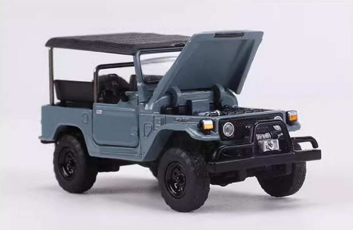 RM 1/64 Scale Toyota Land Cruiser FJ40 Grey Diecast Car Model Toy