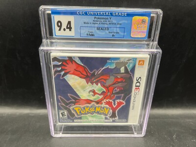 1st Print 80781A Pokemon Y Nintendo 3DS CGC 9.4 A+ FACTORY SEALED