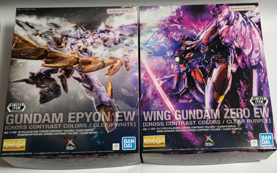 MG 1/100 Wing Gundam Zero EW & Gundam Epyon CROSS CONTRAST COLORS