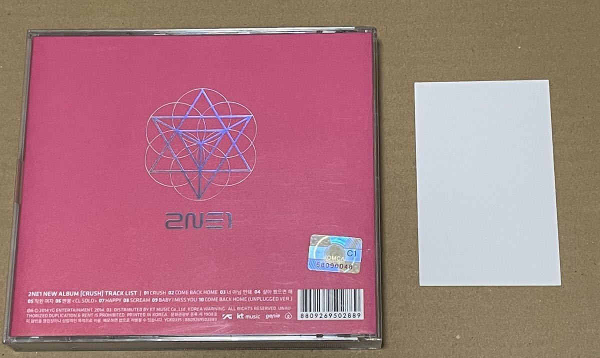 輸入版】2NE1 CRUSH CD ボム トレカ付き 輸入版】2NE1 CRUSH CD ダラ