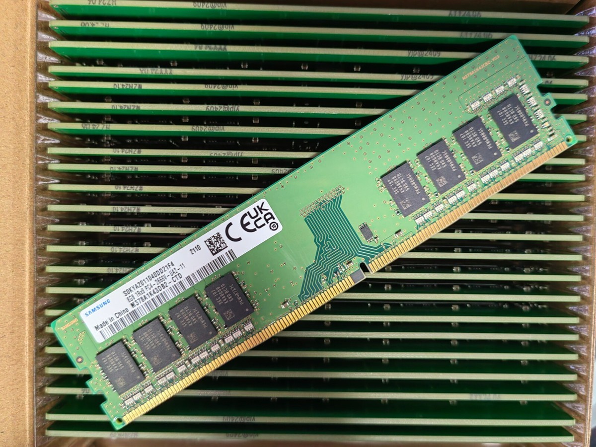 Samsung 8GB DDR4 2666 1Rx8 PC4-21300 M378A1K43DB2-CTD 288pin