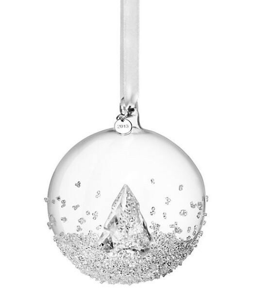 Swarovski Annual Edition 2013 Christmas Ball Ornament 3 1/4