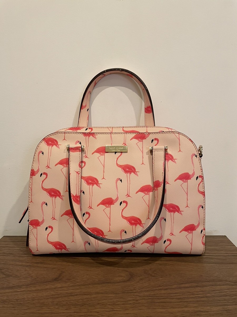 Kate Spade New York Flamingo Pink Handbag Felix Newbury Lane Tote