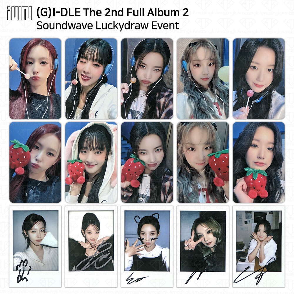G)I-DLE G-IDLE 2nd Full Album 2 Two Soundwave Lucky Draw Photocard