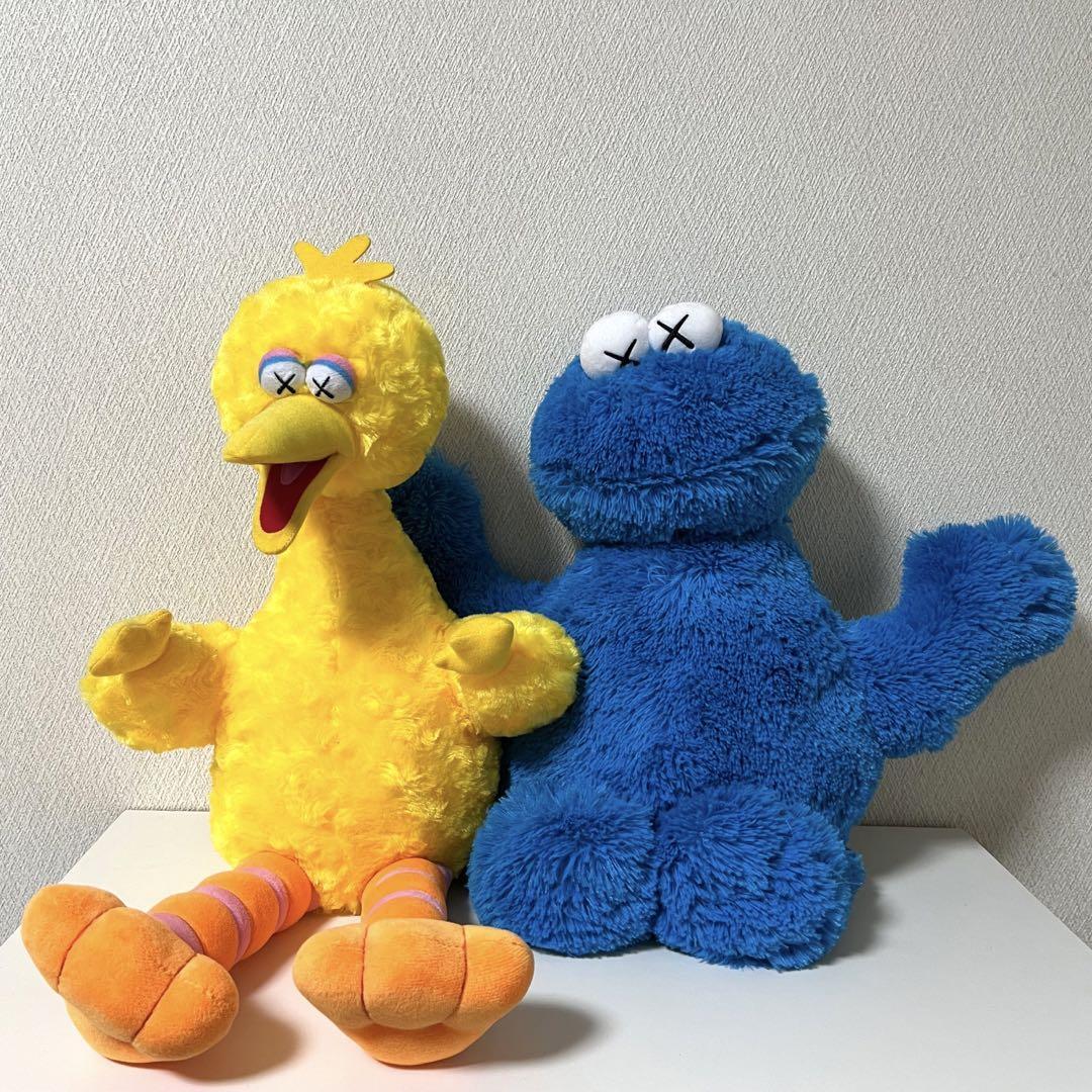 UNIQLO x KAWS x Sesame Street Plush Big Bird and Cookie Monster | eBay