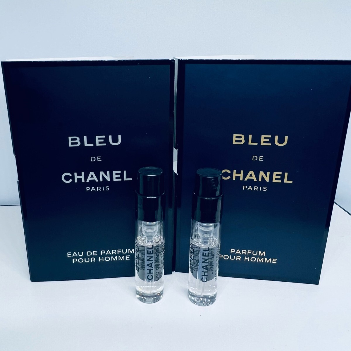 2 x Chanel Bleu de Chanel EDP & Bleu de Parfum Spray Sample 1.5ml