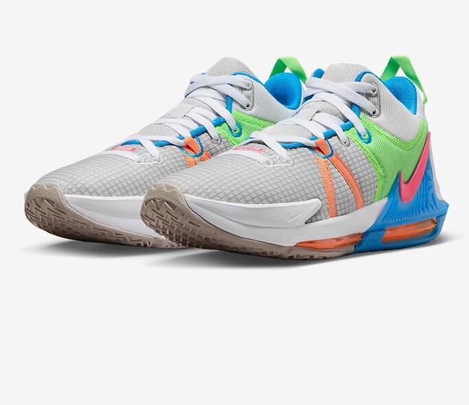 NIKE LEBRON WITNESS VII GREY FOG/HYPER PINK DM1123-003 SIZE 8 MENS