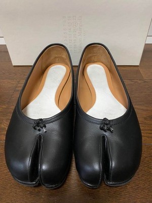 Maison Margiela TABI Ballet Pumps Flats Shoes Black Size 37 With