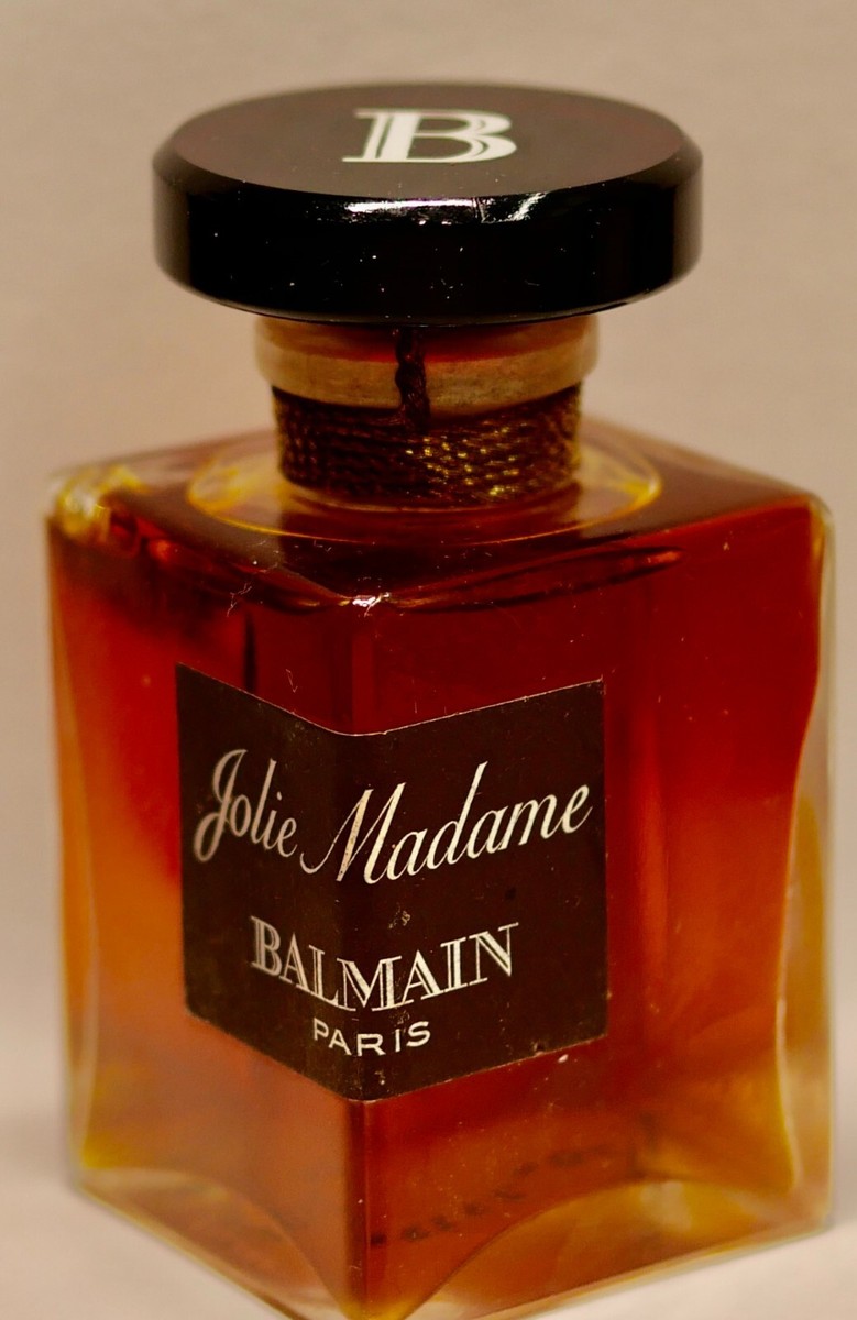 VINTAGE 1960s Balmain JOLIE MADAME Extrait Extract Parfum 2 Oz
