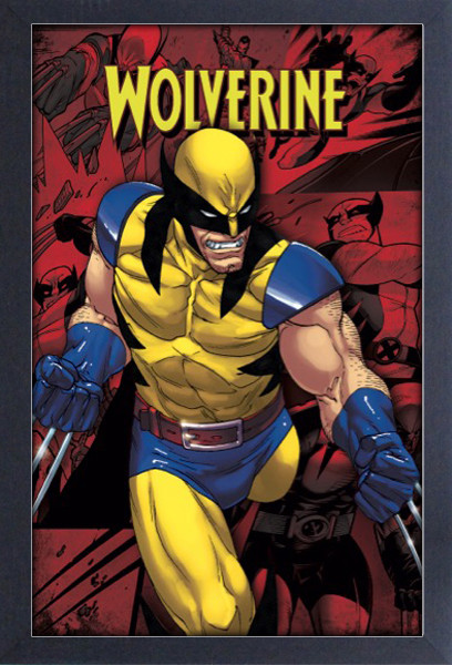 X MEN WOLVERINE SCOWL 13x19 FRAMED GELCOAT POSTER MARVEL COMICS