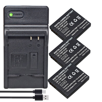 Battery or Charger for Panasonic Lumix DMC-FS3 DMC-FS3A DMC-FS3EG