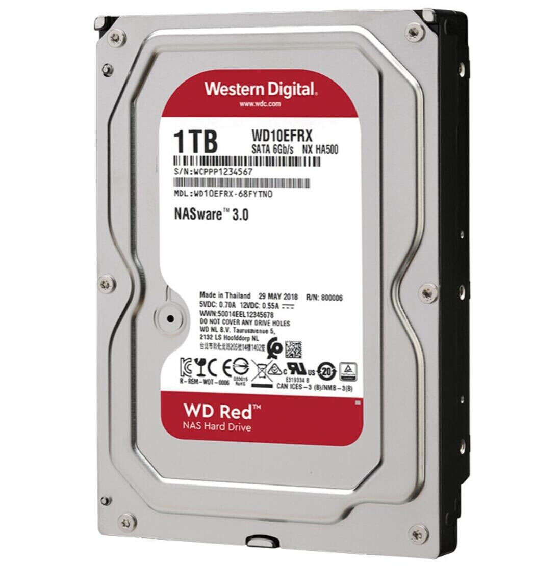Western Digital Red 1TB WD10EFRX 64MB SATA III 3.5 inch NASware