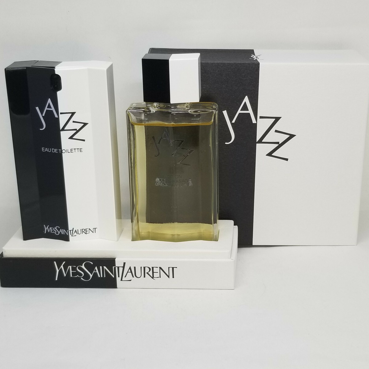 Vintage 1992 YSL Jazz EDT Spray 50 ml + 50After Shave Gift Set | eBay