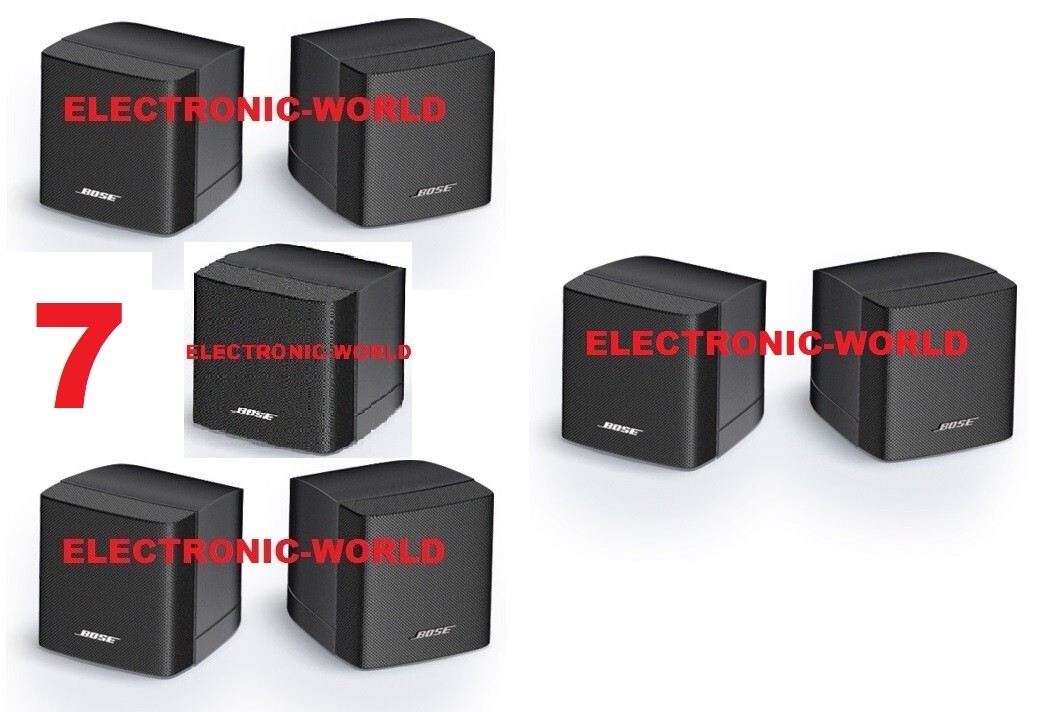 7 MINT Bose Single Cube Black Speakers Lifestyle Acoustimass