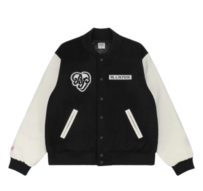 Verdy x Blackpink Varsity Jacket Black - Large Size Only (Asian