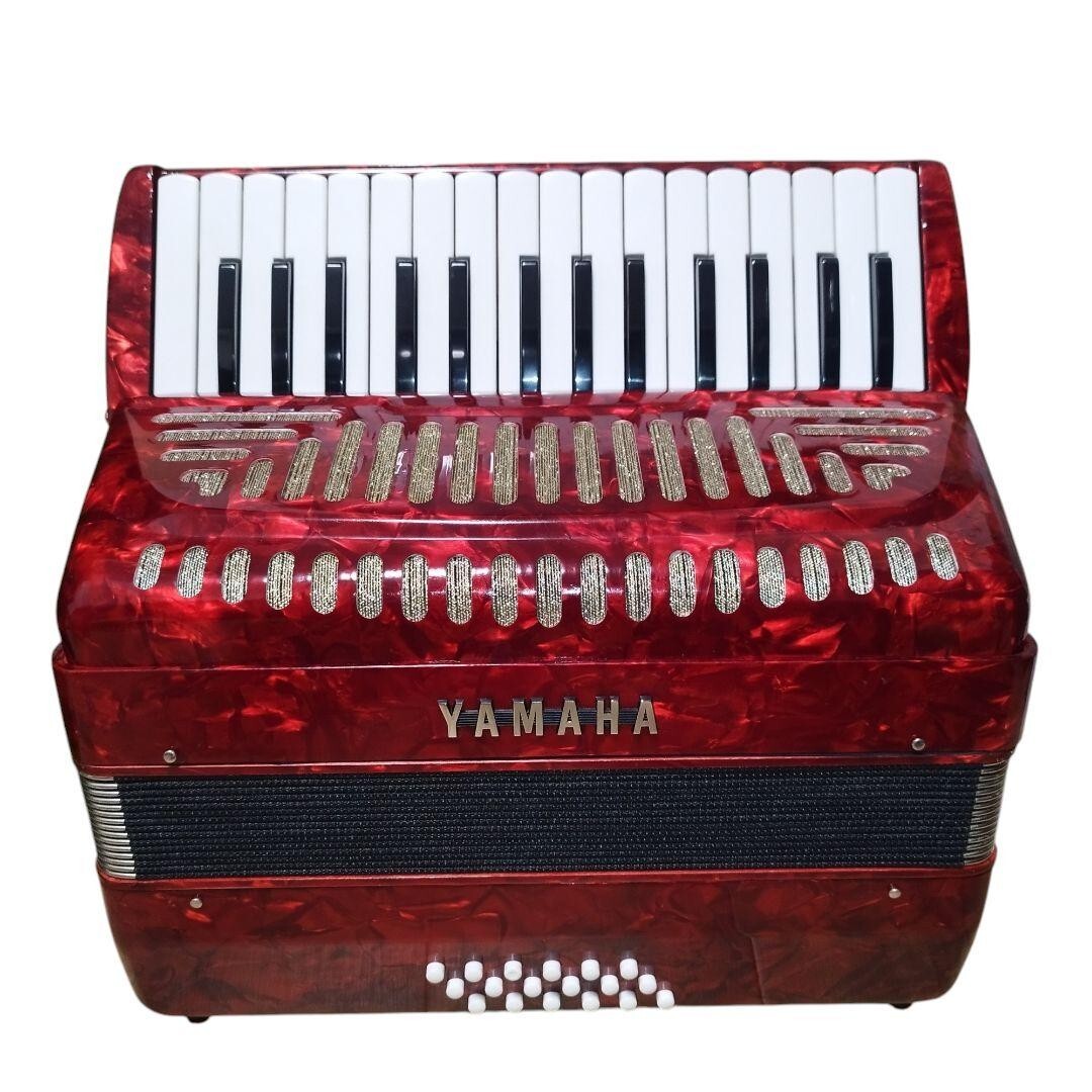 レア】YAMAHA ヤマハ アコーディオン レッド 34鍵 80ボタン 赤 YAMAHA